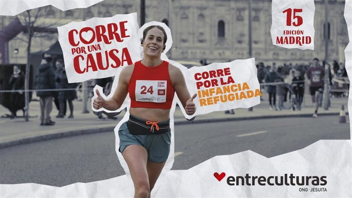Cartel de la carrera 'Corre por una causa'.