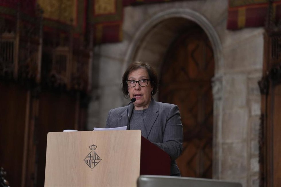 Archivo - La quinta teniente de alcalde de Derechos Sociales, Promoción Económica, Trabajo, Feminismos y Memoria Democrática del Ayuntamiento de Barcelona, Raquel Gil, en una imagen de archivo.