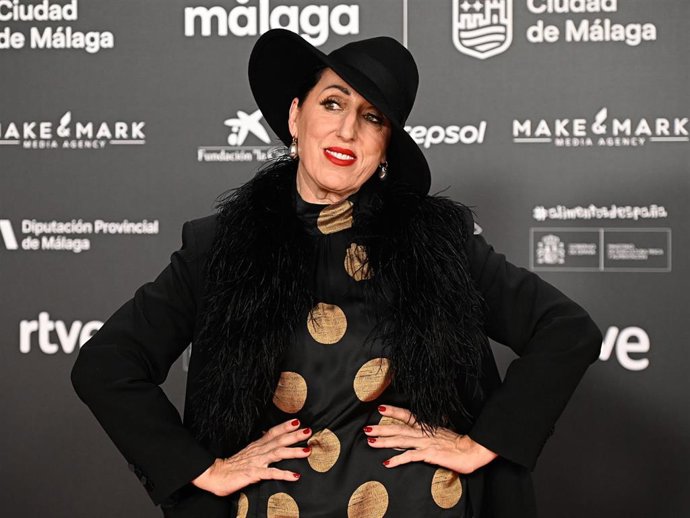Rossy de Palma durante el photocall de presentación, en el Real Teatro de Retiro, de la próxima edición del 29º Festival de Málaga