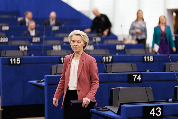 Archivo - La presidenta de la Comisión Europea, Ursula von der Leyen