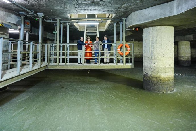 Los 38 tanques de tormentas de Madrid almacenaron en enero 1,1 millones de m3 de agua, el equivalente a 470 piscinas olímpicas