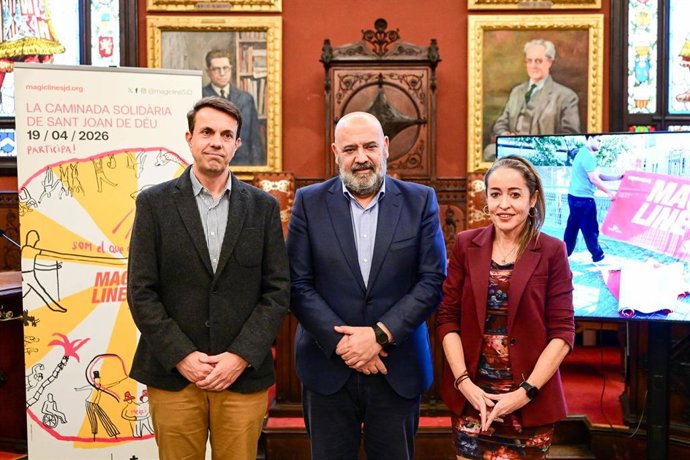 Acto de presentación de la caminata solidaria Magic Line Sant Joan de Déu