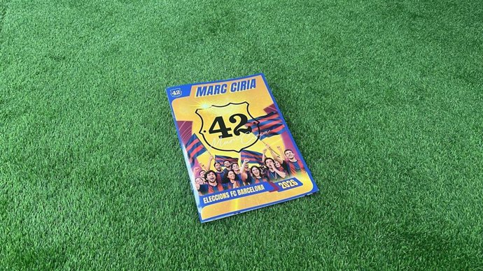 El precandidato blaugrana Marc Ciria presentará sus 42 propuestas a modo de álbum de cromos