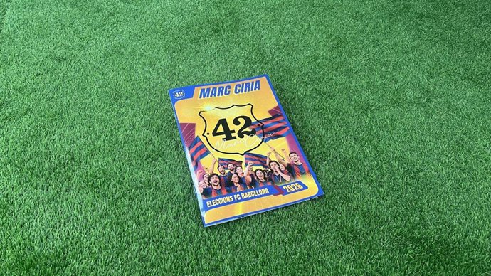 El precandidato blaugrana Marc Ciria presentará sus 42 propuestas a modo de álbum de cromos
