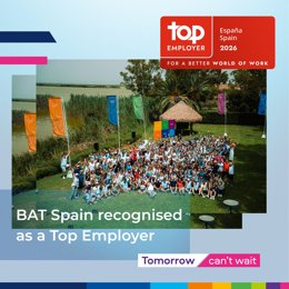 BAT vuelve a ser Top Employer en España en 2026 y revalida el sello global