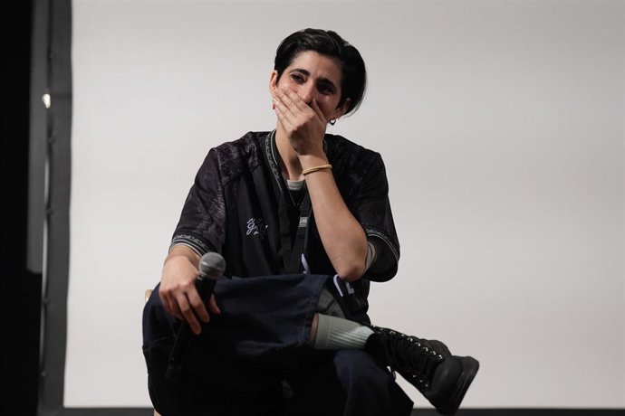 La actriz Alba Flores durante una proyección del documental ‘Flores para Antonio’, en el CP Wad-Ras, a 13 de febrero de 2026, en Barcelona, Catalunya (España). La actriz Alba Flores y la directora del documental Elena Molina han visitado el Centro Peniten