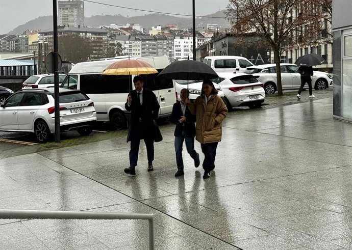 El alcalde de Ourense, Gonzalo Pérez Jácome, declara en el Tribunal de Instancia, Sección de Instrucción, Plaza 1 de Ourense, por un supuesto delito de apropiación indebida
