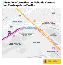 Archivo - Transportes aprueba el estudio para mejorar el enlace entre la R7 y R4 en Cerdanyola (Barcelona)