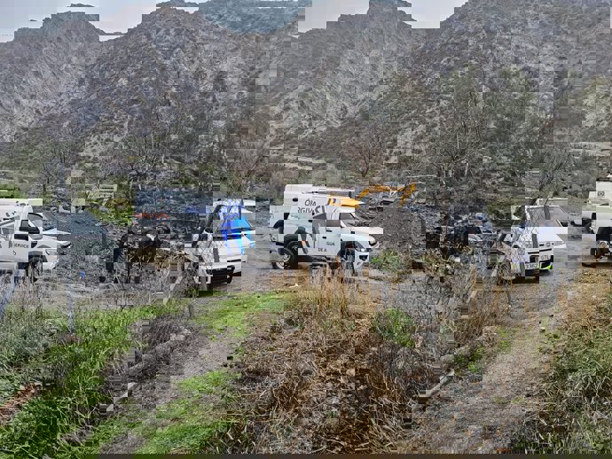 Trabajos en Órgiva para recuperar el suministro de agua