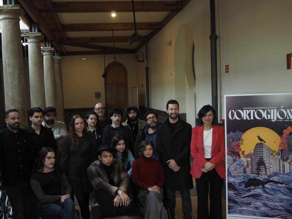 Presentación de la II edición de 'Corto Gijón', en el Centro de Cultura Antiguo Instituto de Gijón.