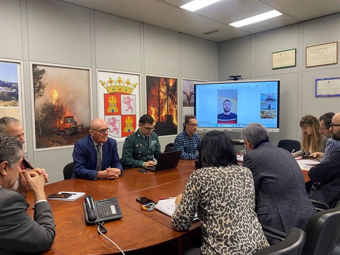 Reunión del Cecopi celebrada este viernes en la delegación territorial de la Junta en León.