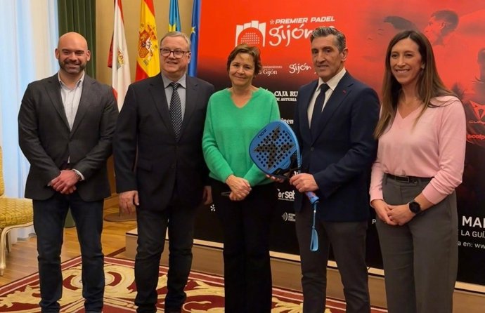Presentación de la prueba gijonesa del Qatar Airways Premier Padel Tour en 2026.