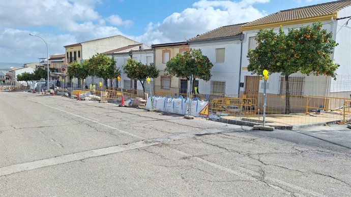 Obras en un municipio de la Campiña Sur.