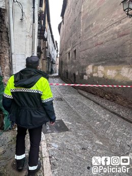 Corte de tráfico en San Juan de los Reyes el pasado miércoles