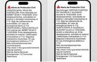 Emergencias envía Es-Alert a toda la Comunitat Valenciana por el temporal de viento con nivel rojo en Castellón