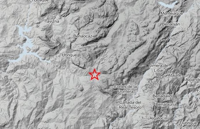 Dos terremotos de magnitud 3,8 y 2,4 se sienten en Ubrique y en varios puntos de Málaga.