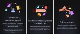 Resultados sobre ti' en la app de Google