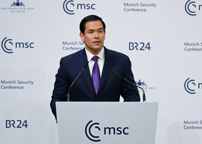 Marco Rubio  en la segunda jornada de la Conferencia de Seguridad de Múnich