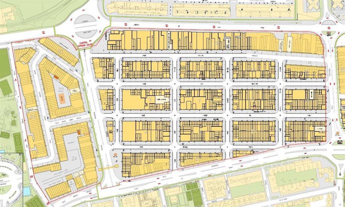 Croquis representativo del Plan de tráfico indicado.