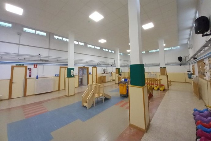 Imagen del interior de un colegio de Granada.