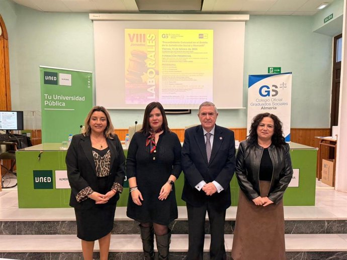 VIII Jornadas Laborales sobrfe procedimiento concursal celebradas en la UNED Almería.