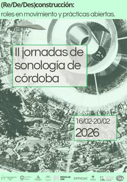 Cartel de las II Jornadas de Sonología de Córdoba.