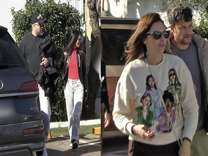 Kiko Rivera con Lola e Irene Rosales con Guillermo, salen de desayunar en el mismo establecimiento en San Valentín. Europa Press Reportajes