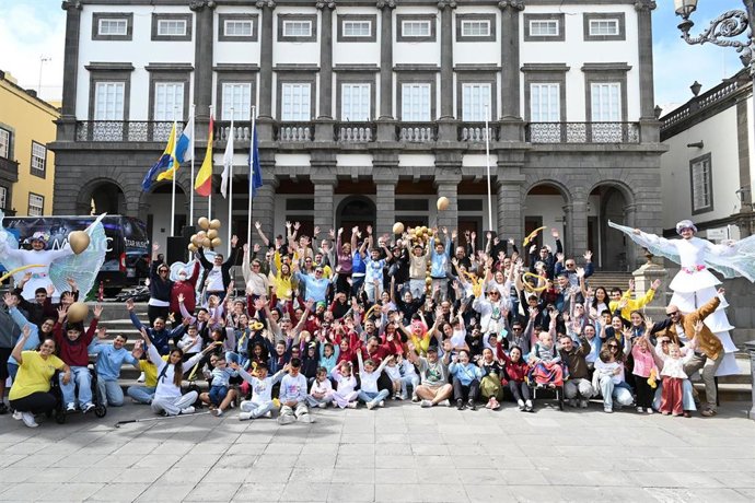 Acto organizado por la Fundación Canaria Pequeño Valiente en Las Palmas de Gran Canaria