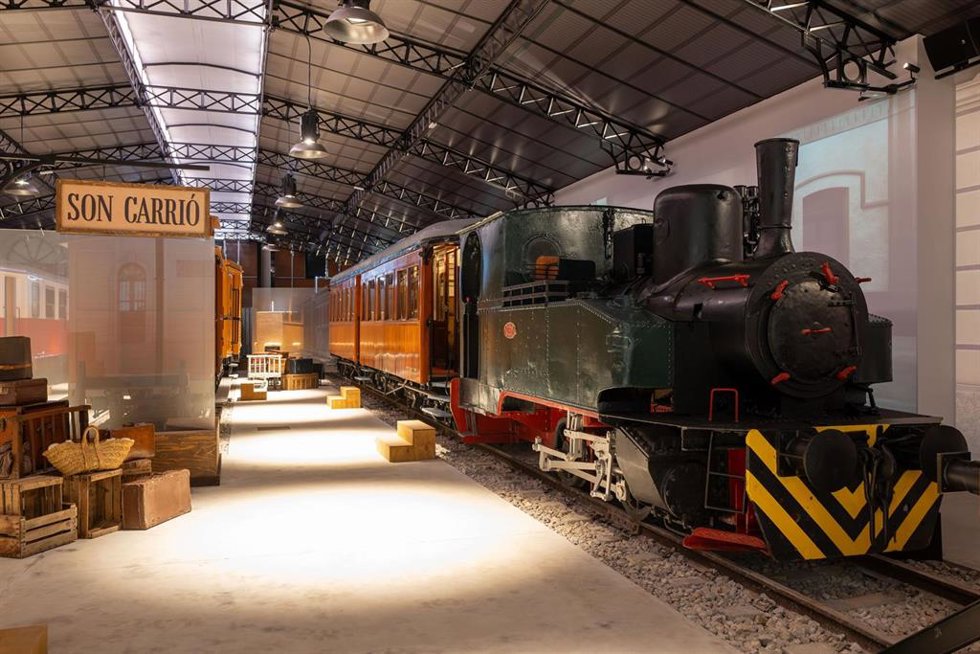 Archivo - Interior del Museu del Ferrocarril en Son Carrió.