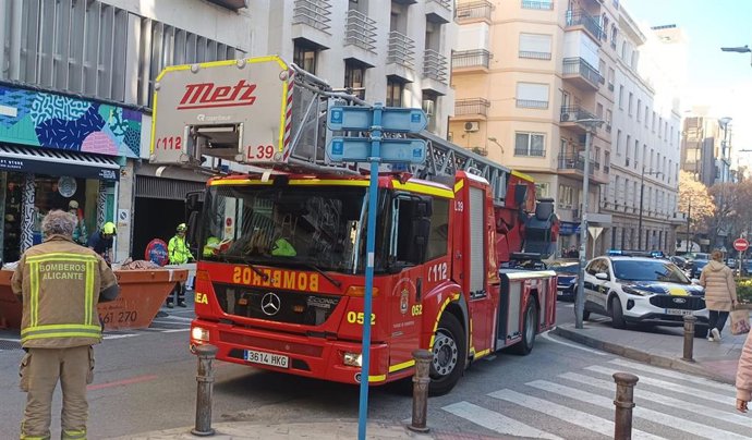 Intervención por una incidencia relacionada con el viento.