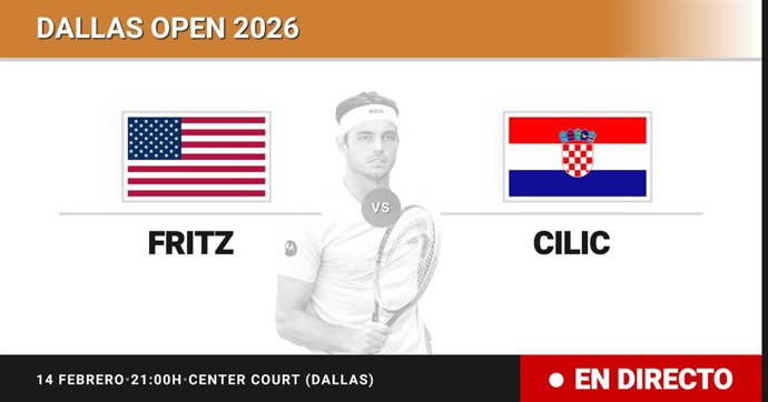 Taylor Fritz - Marin Cilic: resumen y estadísticas del partido de Semifinal de Dallas Open