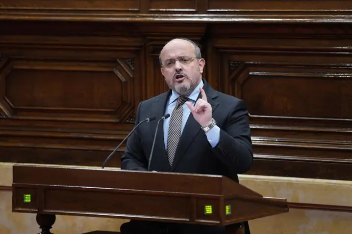 El presidente del PP catalán, Alejandro Fernández