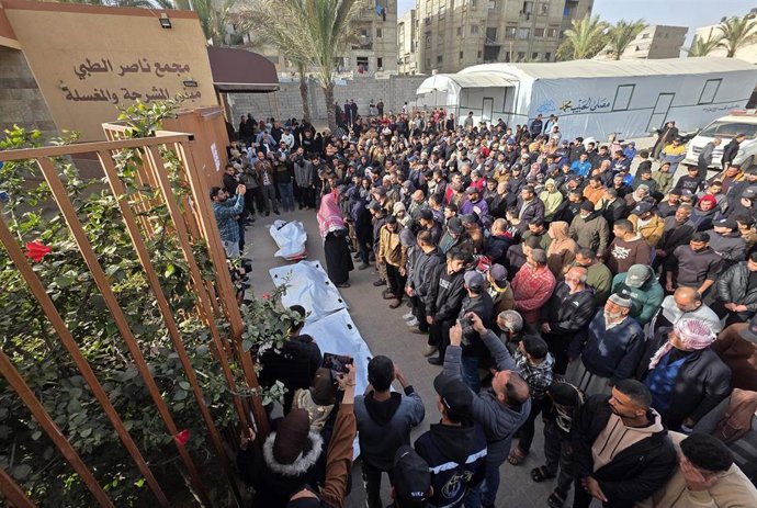 Imagen de archivo de un funeral en la Franja de Gaza 