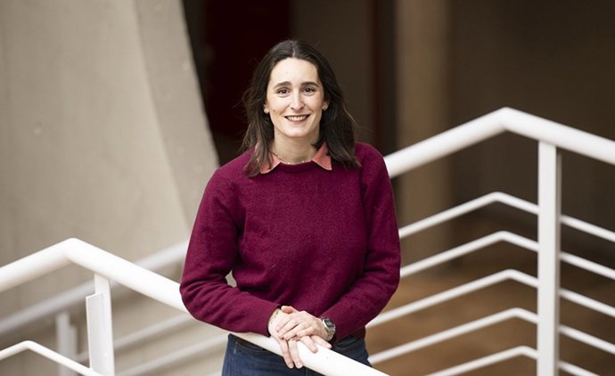 Ana Villa Llop, nueva doctora por la UPNA, fotografiada en el campus de Arrosadia.