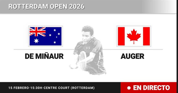 Alex de Minaur - Felix Auger-Aliassime: resumen y estadísticas del partido de Final de Rotterdam Open