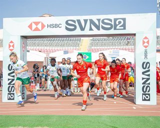 La selección española femenina de rugby seven en las Series Mundiales 2 de Nairobi