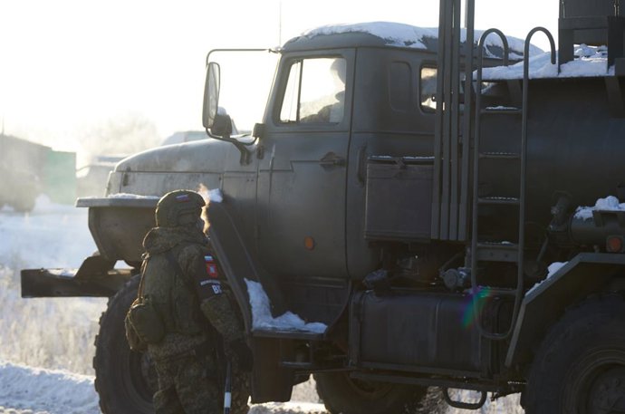 Militares russos na Ucrânia (arquivo)