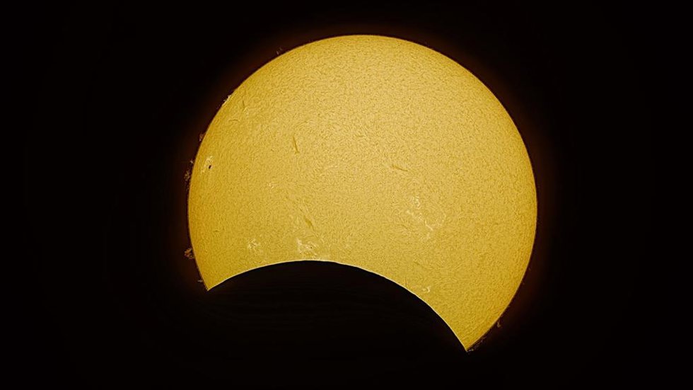 Archivo - Imagen de un eclipse solar, foto de archivo