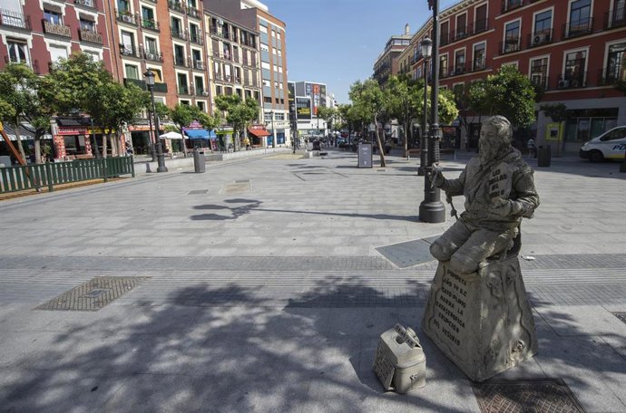 Archivo - Plaza de Lavapiés, a 12 de junio de 2021, en Madrid (España). 