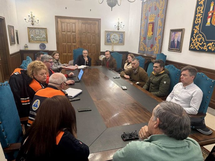 El alcalde de Talavera en la reunión del Cecopal.