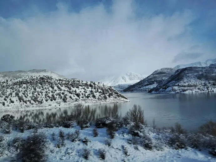 Embalse de Barrios de Luna, en León