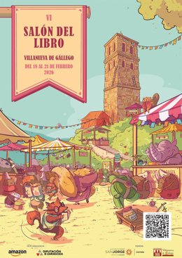 Cartel del Salón del Libro de Villanueva de Gállego