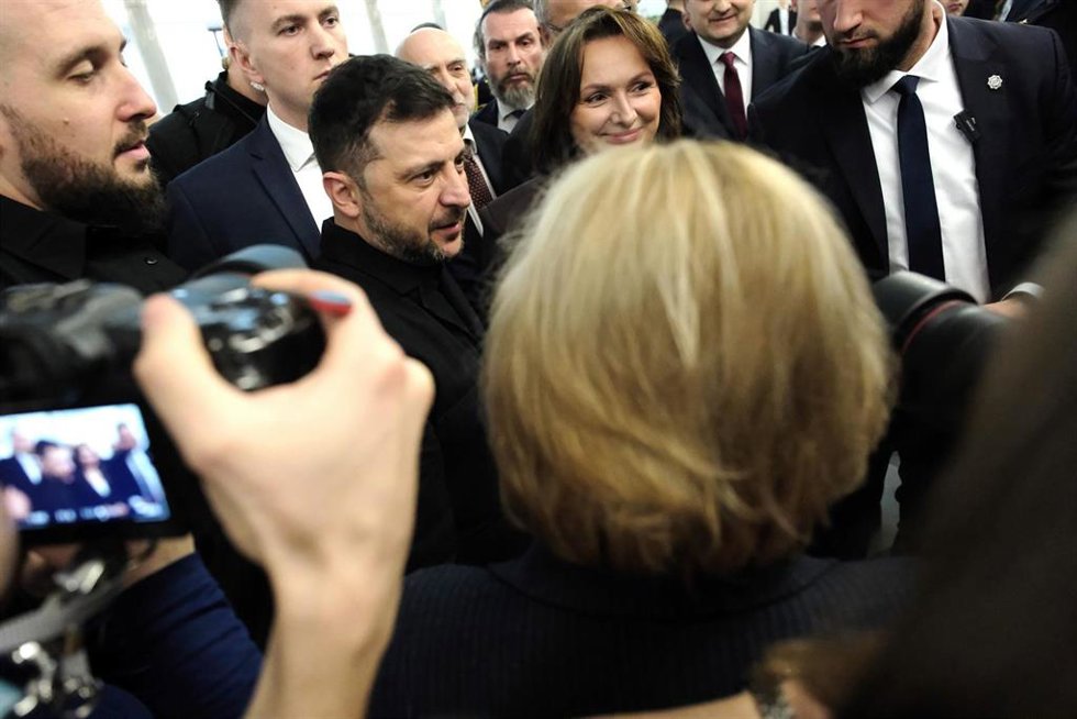 Archivo - El presidente ucraniano, Volodimir Zelenski, en una reciente visita a Polonia.