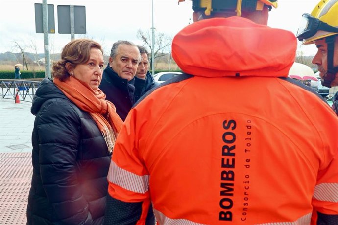 La presidenta de la Diputación de Toledo, Conchi Cedillo, en su visita a Talavera de la Reina.