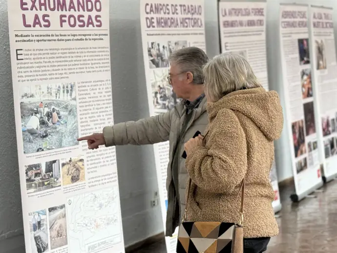 Exposición organizada por la Diputación de Cáceres sobre Memoria Histórica