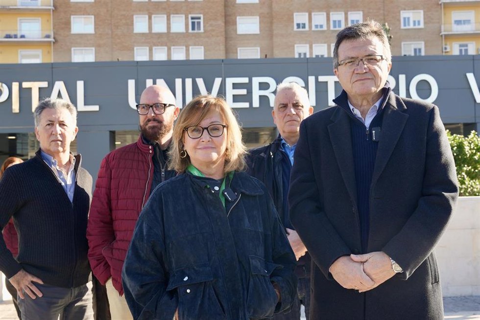 El presidente del Sindicato Médico Andaluz (SMA), Rafael Ojeda, atiende a los medios con motivo de la huelga nacional de médicos. A 16 de febrero del 2026 en Sevilla. España.