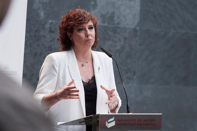 Archivo - La portavoz del PSN en el Parlamento de Navarra, Ainhoa Unzu.