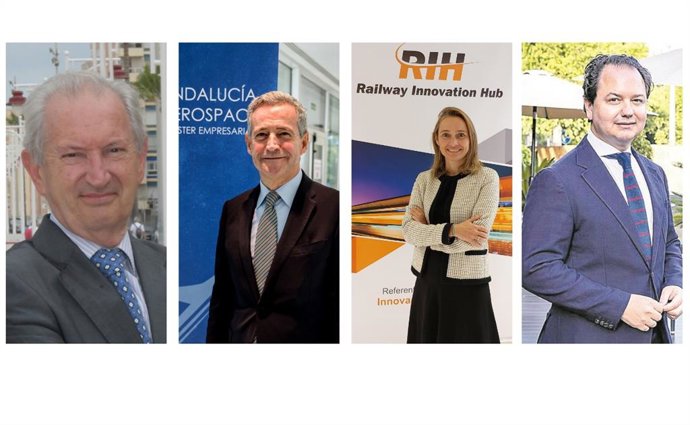 Andalucía Aerospace, Andalucía Logistics, Clúster Marítimo Naval de Cádiz y Railway Innovation Hub crean una alianza estratégica para impulsar la innovación en transporte avanzado y el sector andaluz de la Defensa