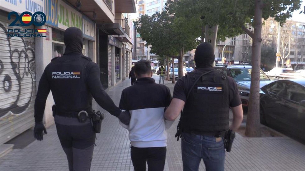 Una de las detenciones llevadas a cabo en Palma el pasado jueves
