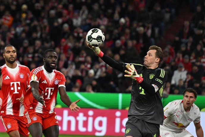 Manuel Neuer durante un partido del Bayern Múnich